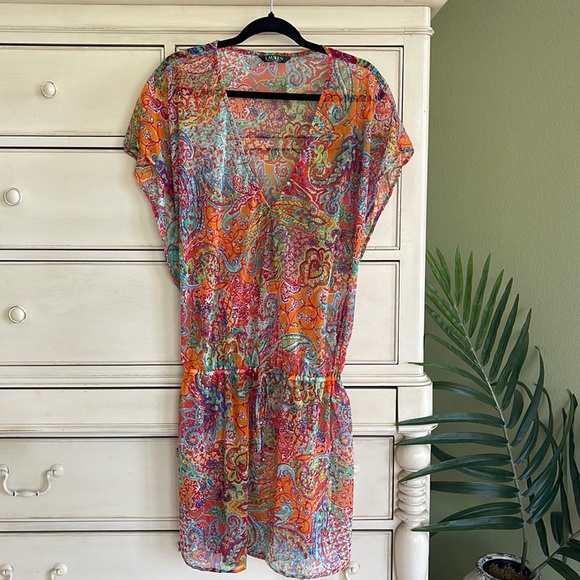 Lauren Ralph Lauren Other - Lauren Ralph Lauren Paisley Print Swimsuit cover up size M